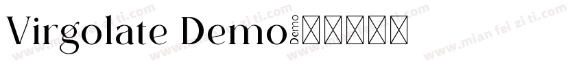 Virgolate Demo字体转换